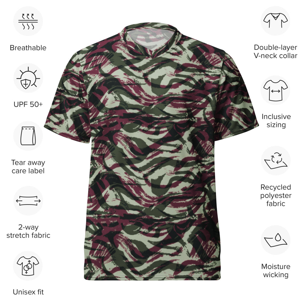 Moroccan Lizard CAMO unisex sports jersey