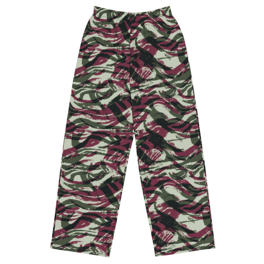 Moroccan Lizard CAMO unisex wide-leg pants - 2XS