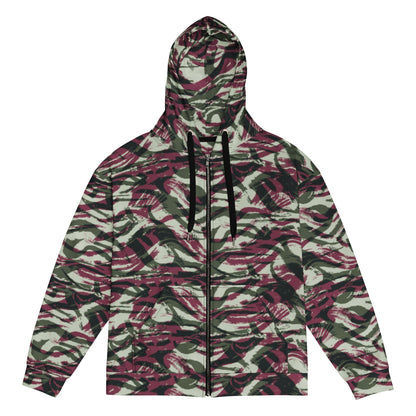 Moroccan Lizard CAMO Unisex zip hoodie - 2XS - Zip Hoodie