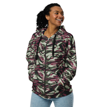 Moroccan Lizard CAMO Unisex zip hoodie - Zip Hoodie