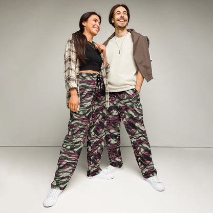 Moroccan Lizard CAMO Wide-leg joggers - 2XS - Unisex Joggers