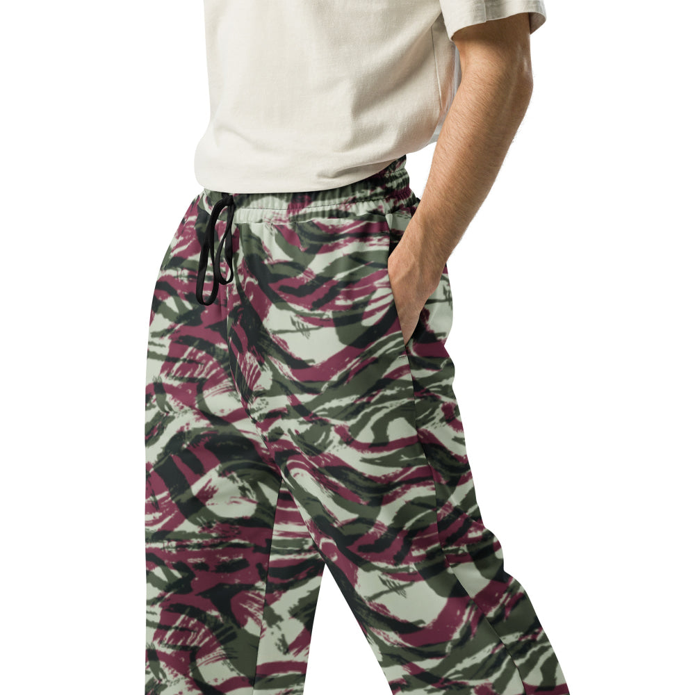 Moroccan Lizard CAMO Wide-leg joggers - Unisex Joggers