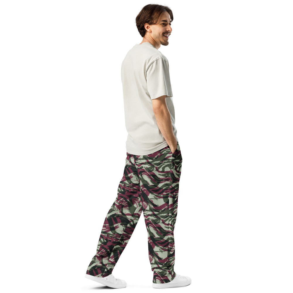 Moroccan Lizard CAMO Wide-leg joggers - Unisex Joggers