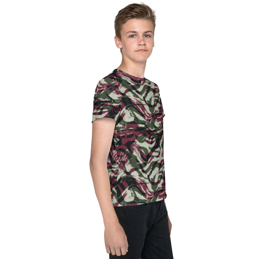 Moroccan Lizard CAMO Youth crew neck t-shirt - Crew Neck T-shirt