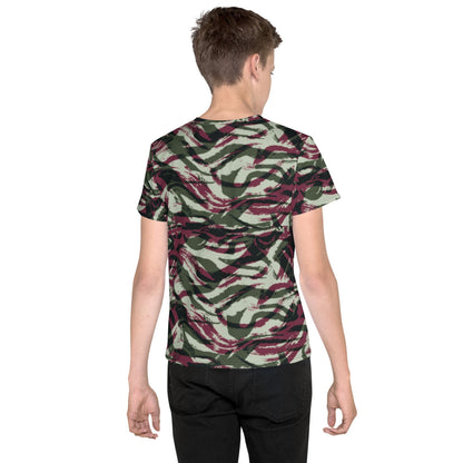 Moroccan Lizard CAMO Youth crew neck t-shirt - Crew Neck T-shirt