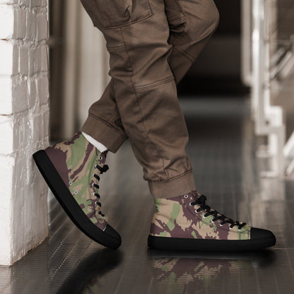 Mozambique Lizard CAMO Mens high top canvas shoes - 5 - High Top Canvas Shoes