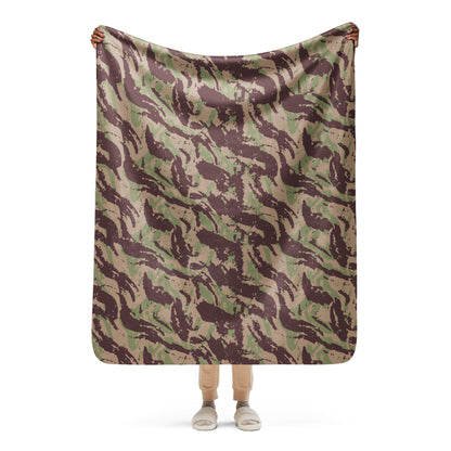 Mozambique Lizard CAMO Sherpa Blanket - 50″×60″