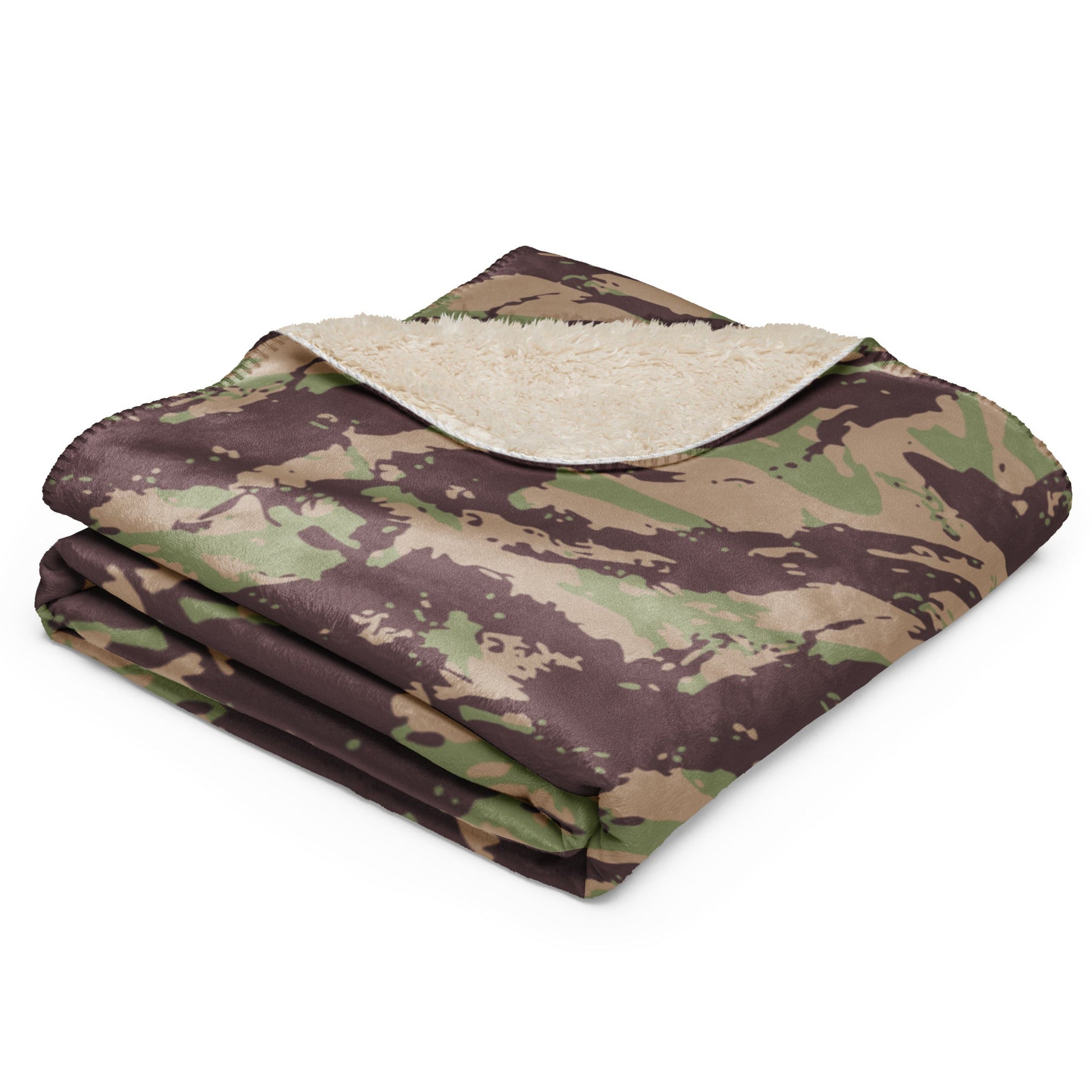 Mozambique Lizard CAMO Sherpa Blanket
