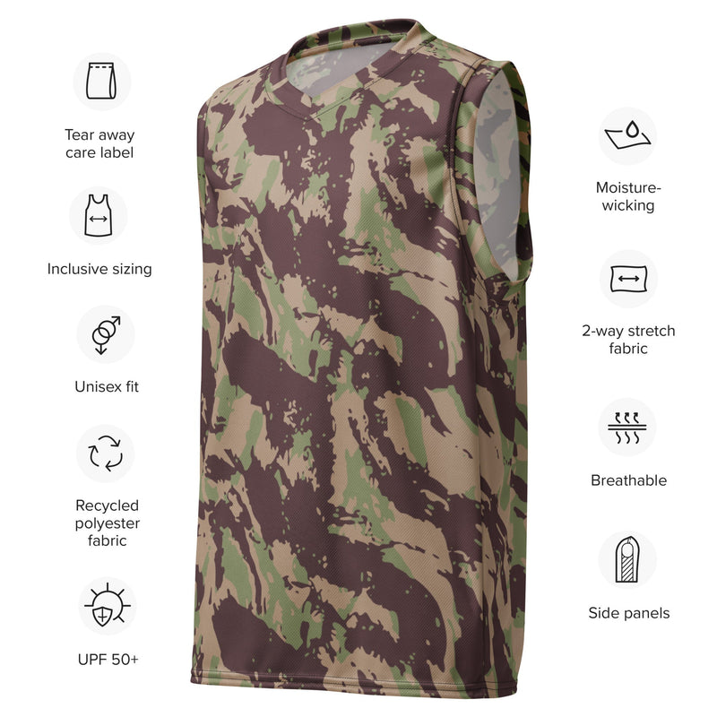 Lizard Mozambique CAMO Unisex Basketball Jersey
