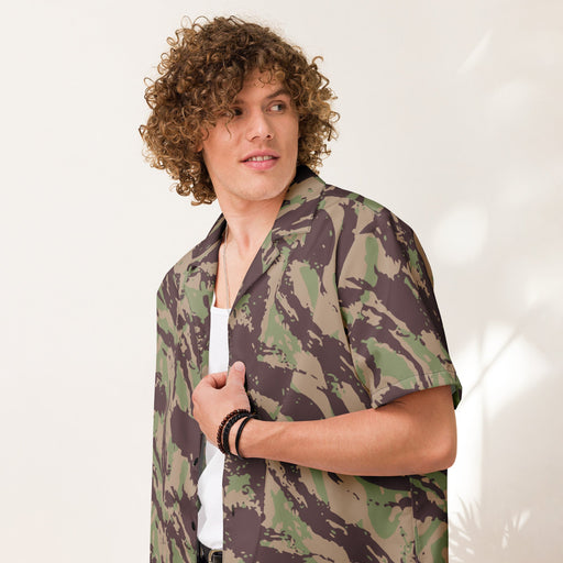 Lizard Mozambique CAMO Unisex Short-Sleeve Button Shirt - Button-Up