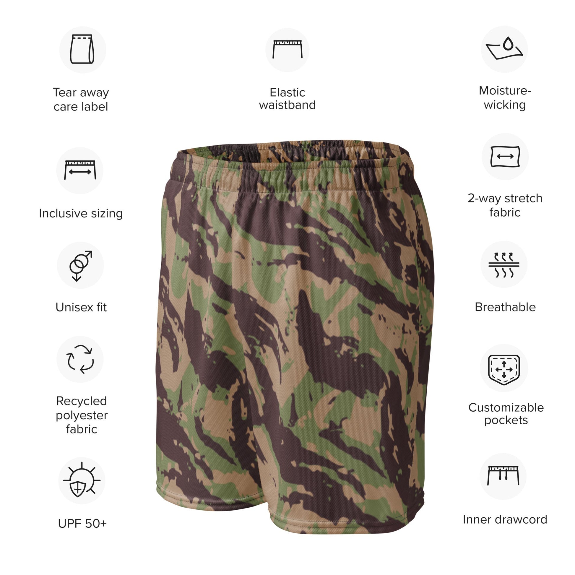 Mozambique Lizard CAMO Unisex mesh shorts - Mesh Shorts