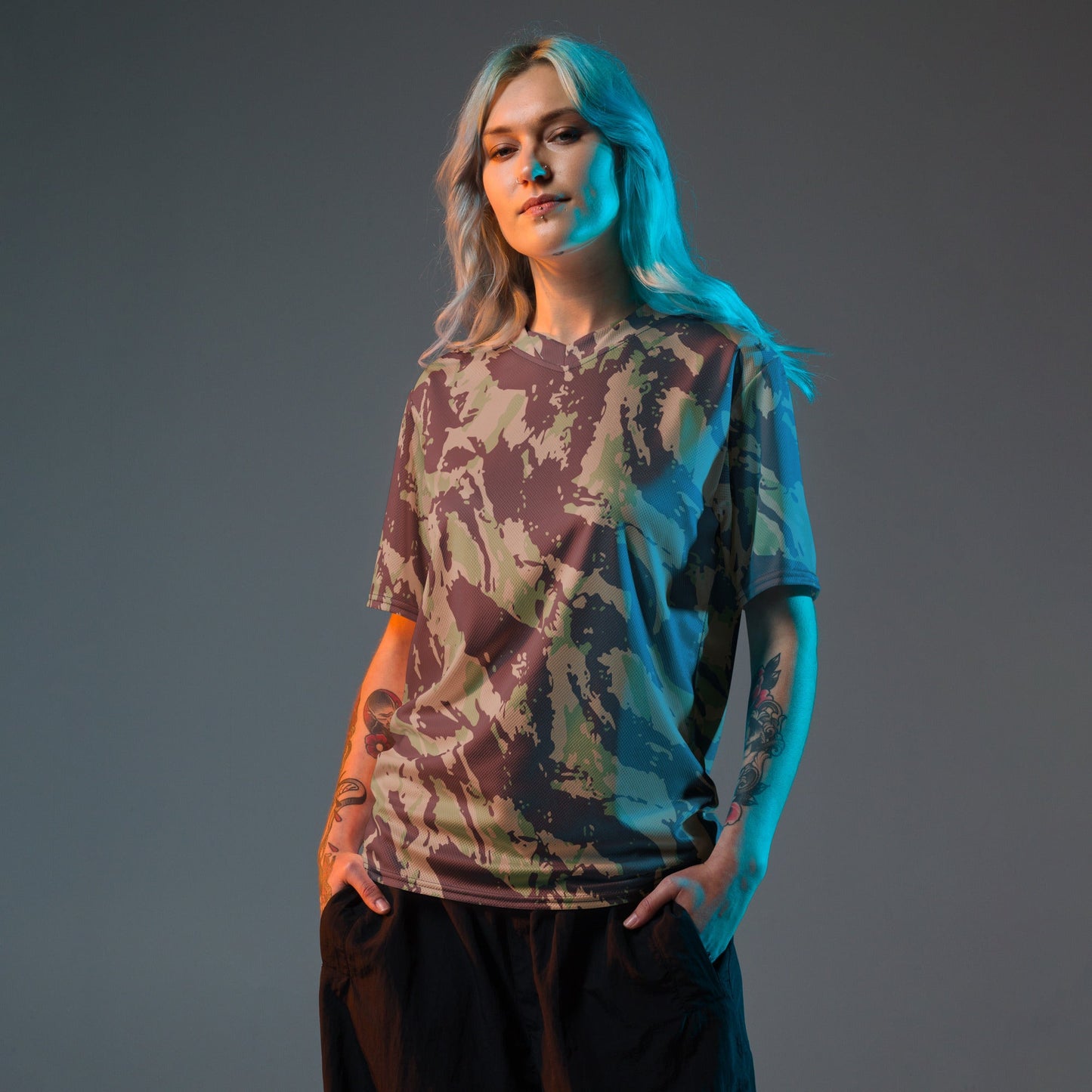 Mozambique Lizard CAMO unisex sports jersey Sports Jerseys