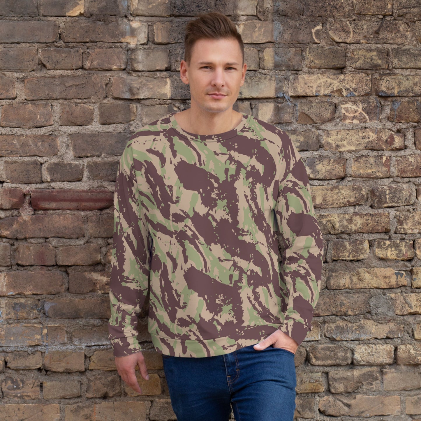 Mozambique Lizard CAMO Unisex Sweatshirt - 2XS - Sweatshirts