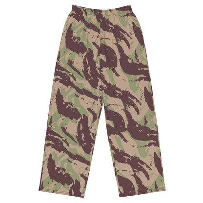 Mozambique Lizard CAMO unisex wide leg pants 2XS Wide Pants