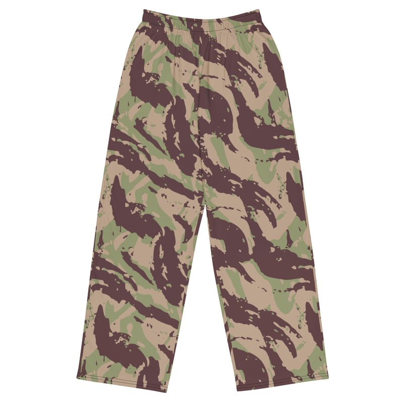 Lizard Mozambique CAMO Unisex Wide-Leg Leisure Pants - 2XS - Pant