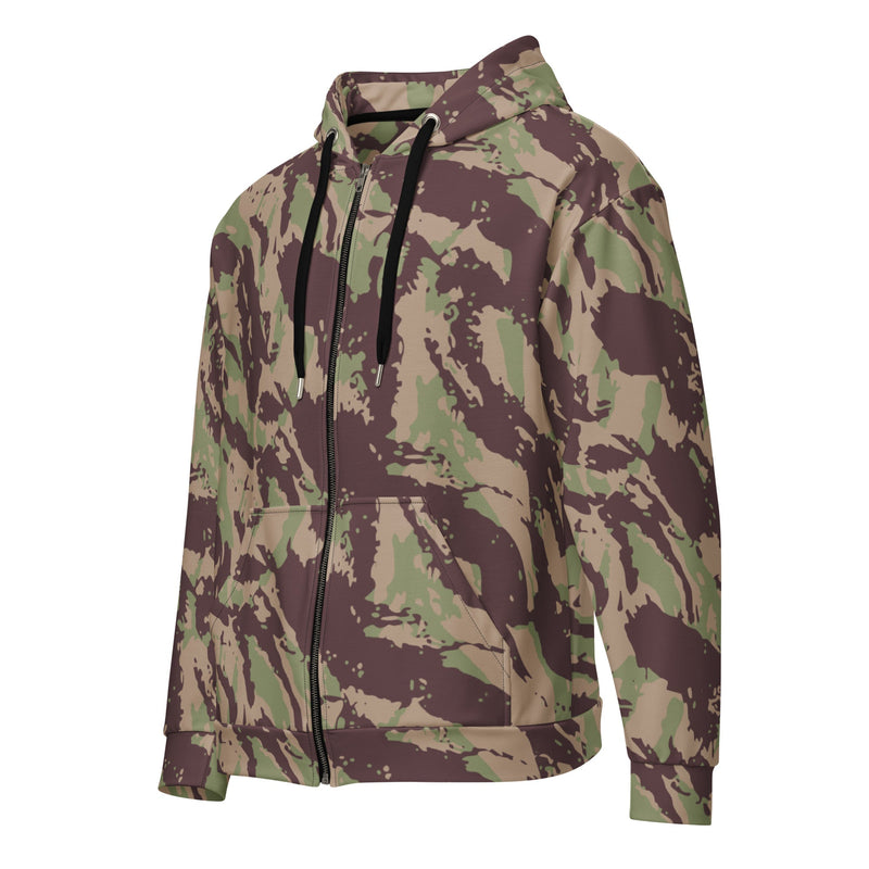 Lizard Mozambique CAMO Unisex Zip Hoodie