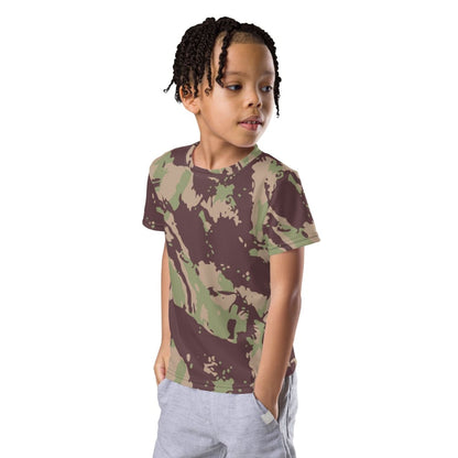 Mozambique Vertical Lizard CAMO Kids crew neck t-shirt - Crew Neck T-shirt