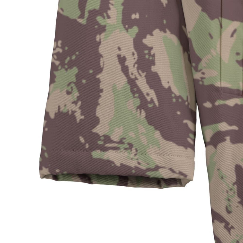 Mozambique Vertical Lizard CAMO Men’s Horn Buckle Sherpa Coat - Mens