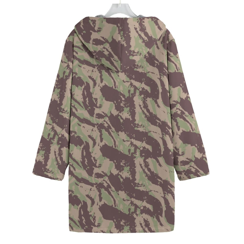 Mozambique Vertical Lizard CAMO Men’s Horn Buckle Sherpa Coat - Mens