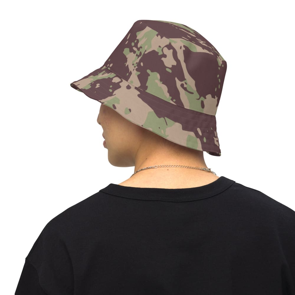 Mozambique Vertical Lizard CAMO Reversible bucket hat - Bucket Hat