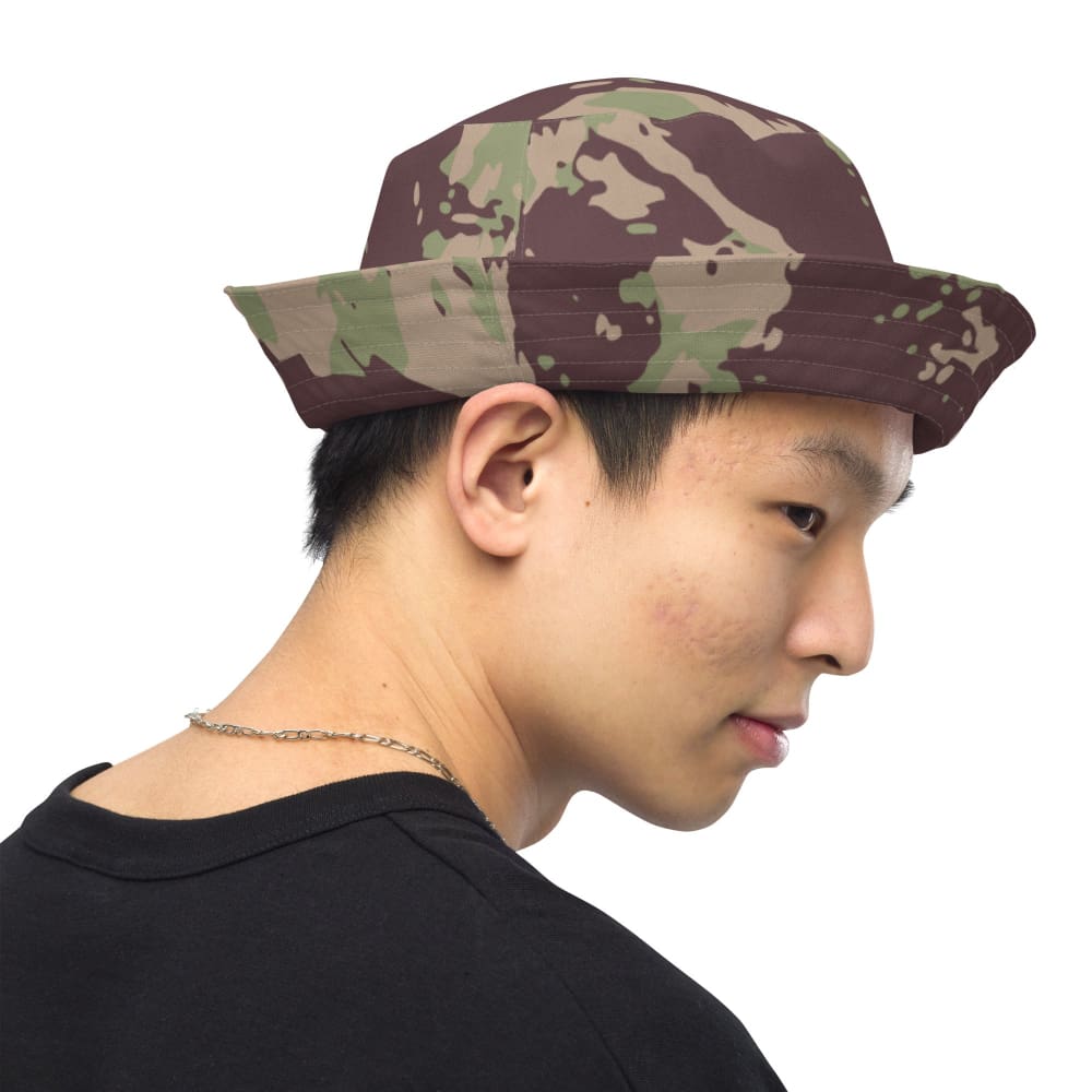 Mozambique Vertical Lizard CAMO Reversible bucket hat - Bucket Hat