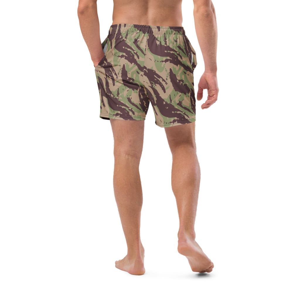 Mozambique Vertical Lizard CAMO Swim Trunks - Mens