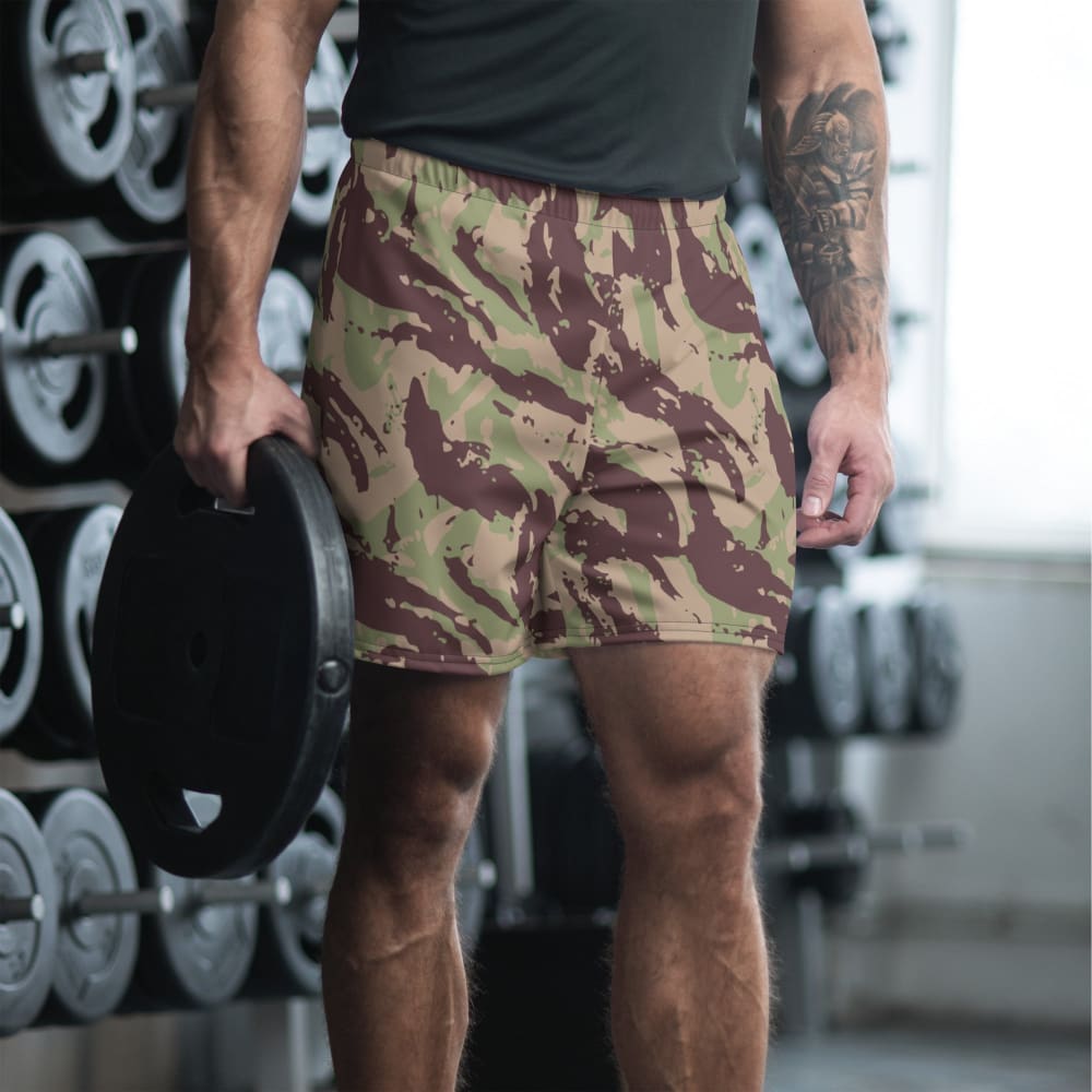 Mozambique Vertical Lizard CAMO Unisex Athletic Long Shorts - 2XS