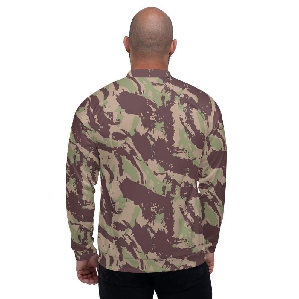 Mozambique Vertical Lizard CAMO Unisex Bomber Jacket