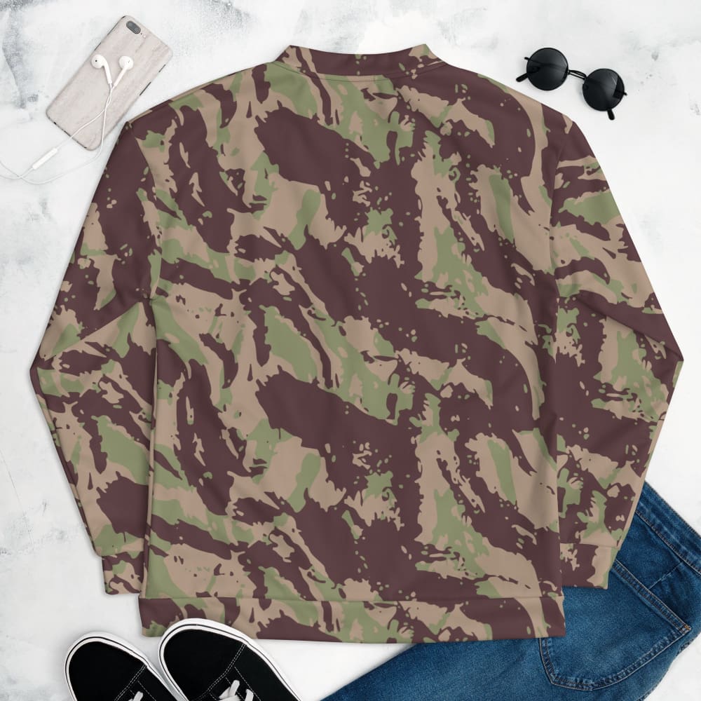 Mozambique Vertical Lizard CAMO Unisex Bomber Jacket