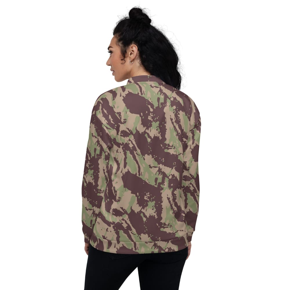 Mozambique Vertical Lizard CAMO Unisex Bomber Jacket