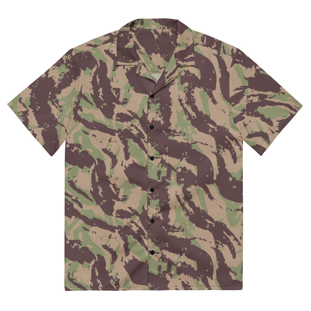 Mozambique Vertical Lizard CAMO Unisex button shirt - 2XS - Button Shirt