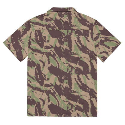 Mozambique Vertical Lizard CAMO Unisex button shirt - Button Shirt