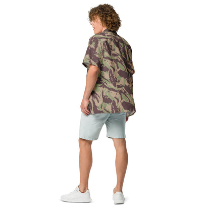 Mozambique Vertical Lizard CAMO Unisex button shirt - Button Shirt