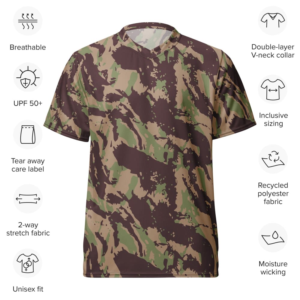 Mozambique Vertical Lizard CAMO unisex sports jersey - Unisex Sports Jersey