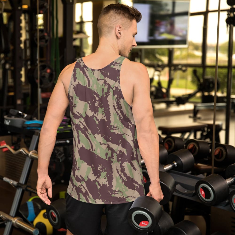 Mozambique Vertical Lizard CAMO Unisex Tank Top