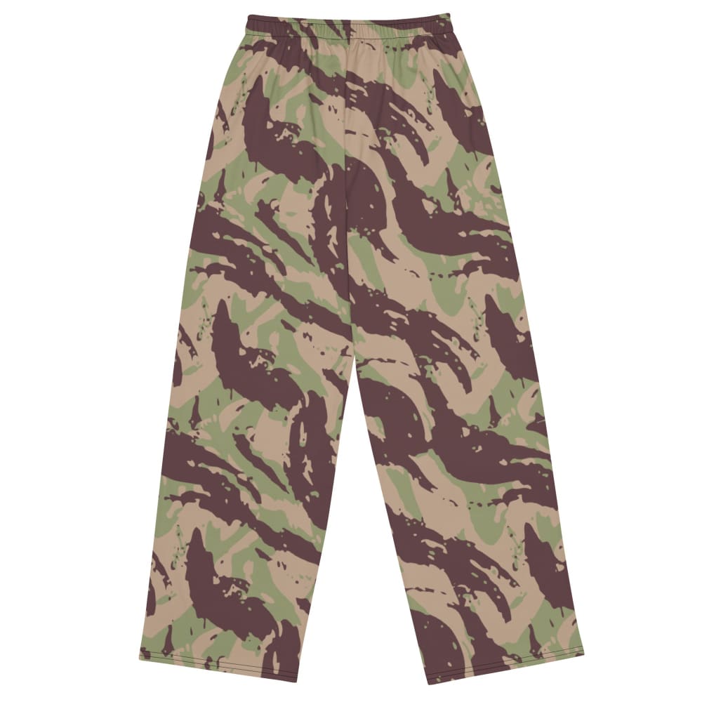 Mozambique Vertical Lizard CAMO unisex wide-leg pants - Unisex Wide-Leg Pants