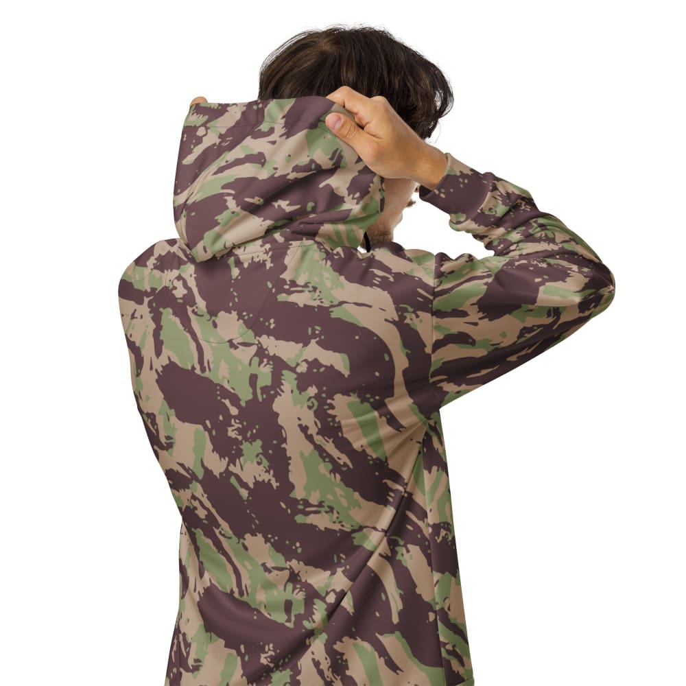 Mozambique Vertical Lizard CAMO Unisex zip hoodie - Zip Hoodie