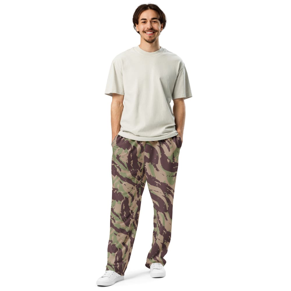 Mozambique Vertical Lizard CAMO Wide-leg joggers - Unisex Joggers