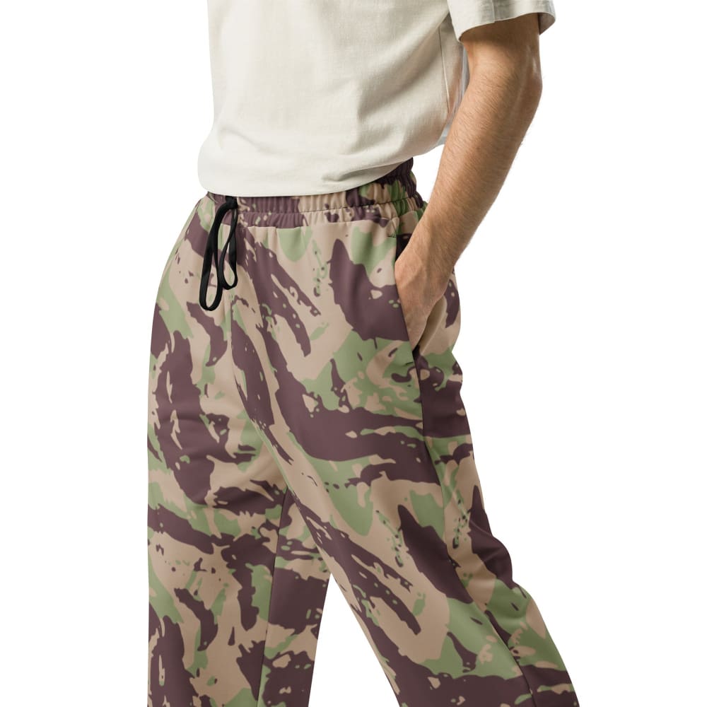 Mozambique Vertical Lizard CAMO Wide-leg joggers - Unisex Joggers