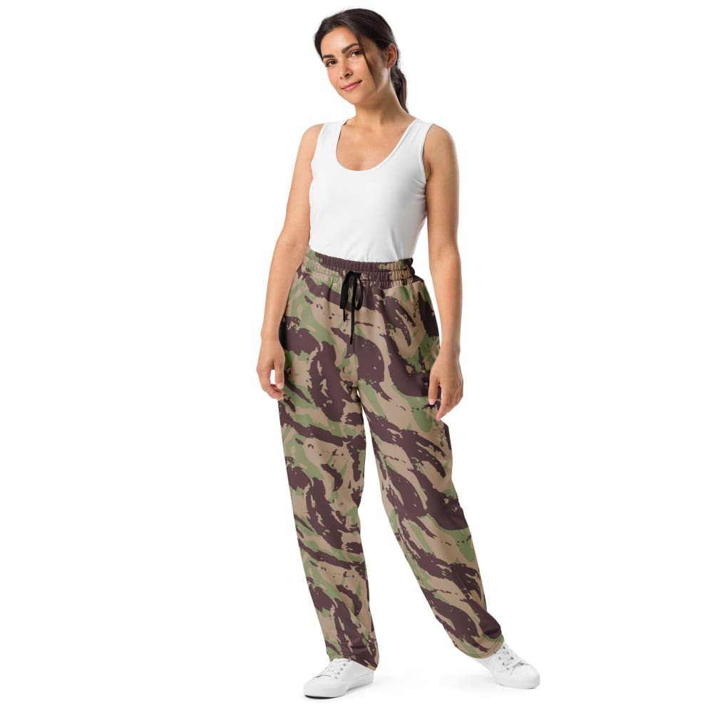 Mozambique Vertical Lizard CAMO Wide-leg joggers - Unisex Joggers