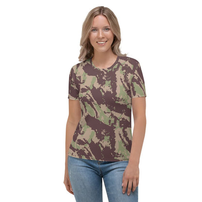 Mozambique Vertical Lizard CAMO Women’s T-shirt - XS - Womens T-Shirt