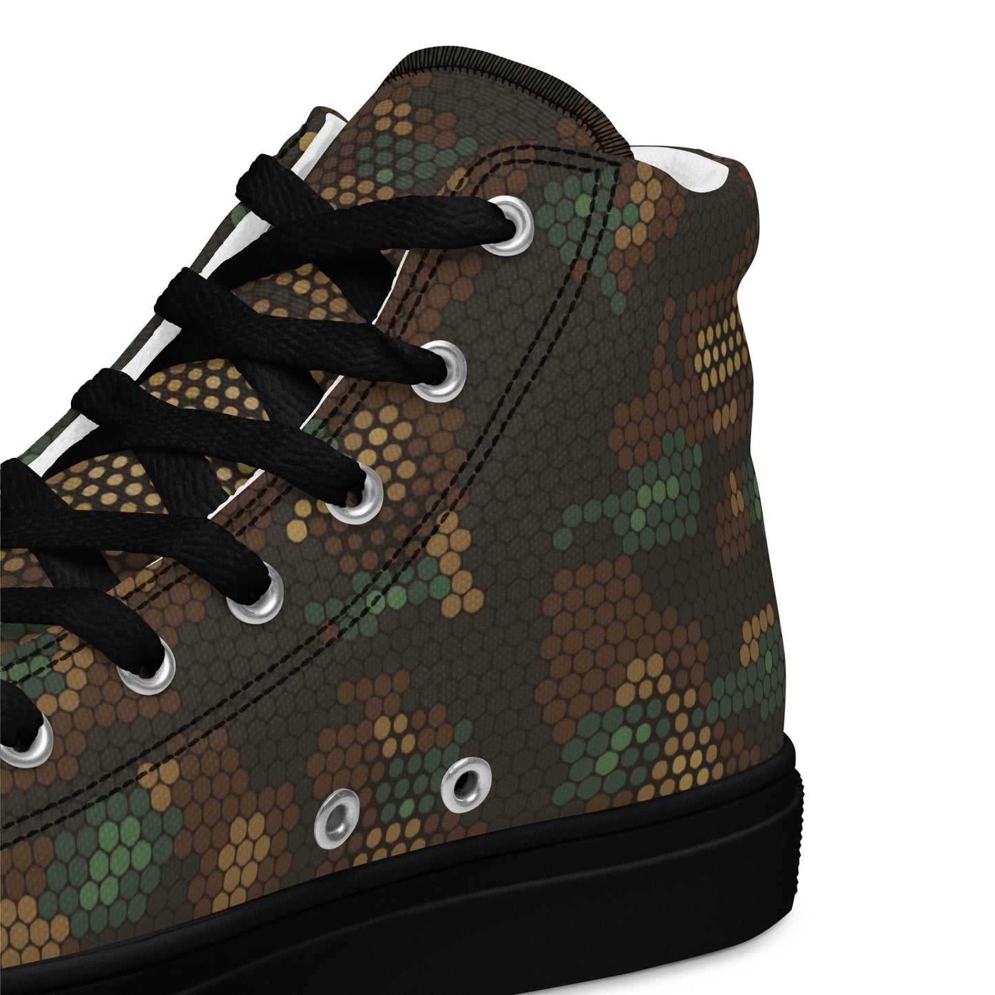 Multi-terrain Dot CAMO Mens high top canvas shoes - High Top Canvas Shoes