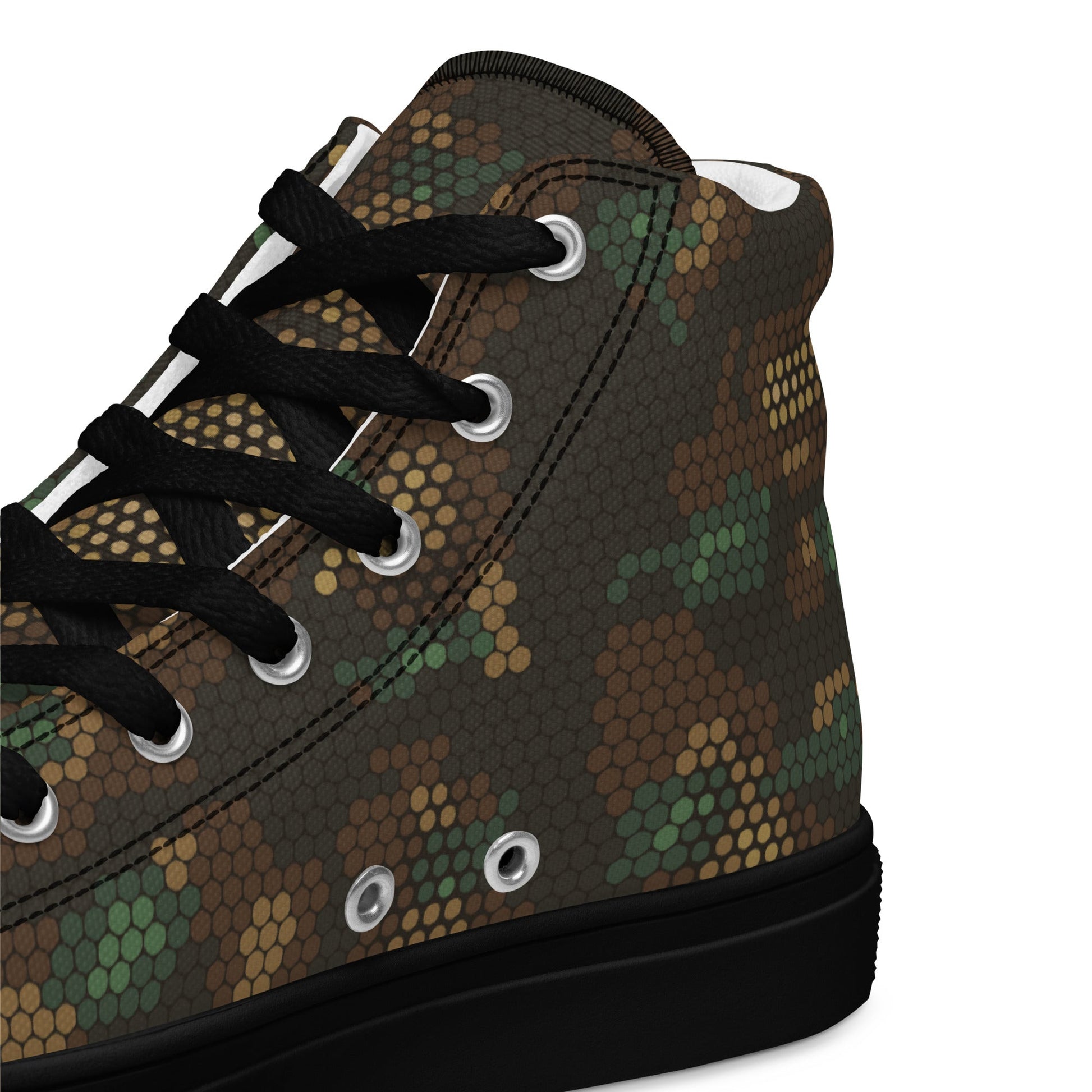 Multi-terrain Dot CAMO Mens high top canvas shoes - High Top Canvas Shoes