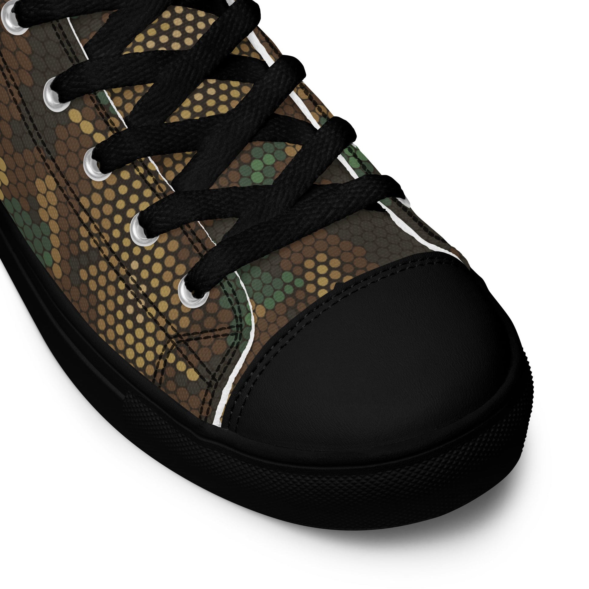 Multi-terrain Dot CAMO Mens high top canvas shoes - High Top Canvas Shoes