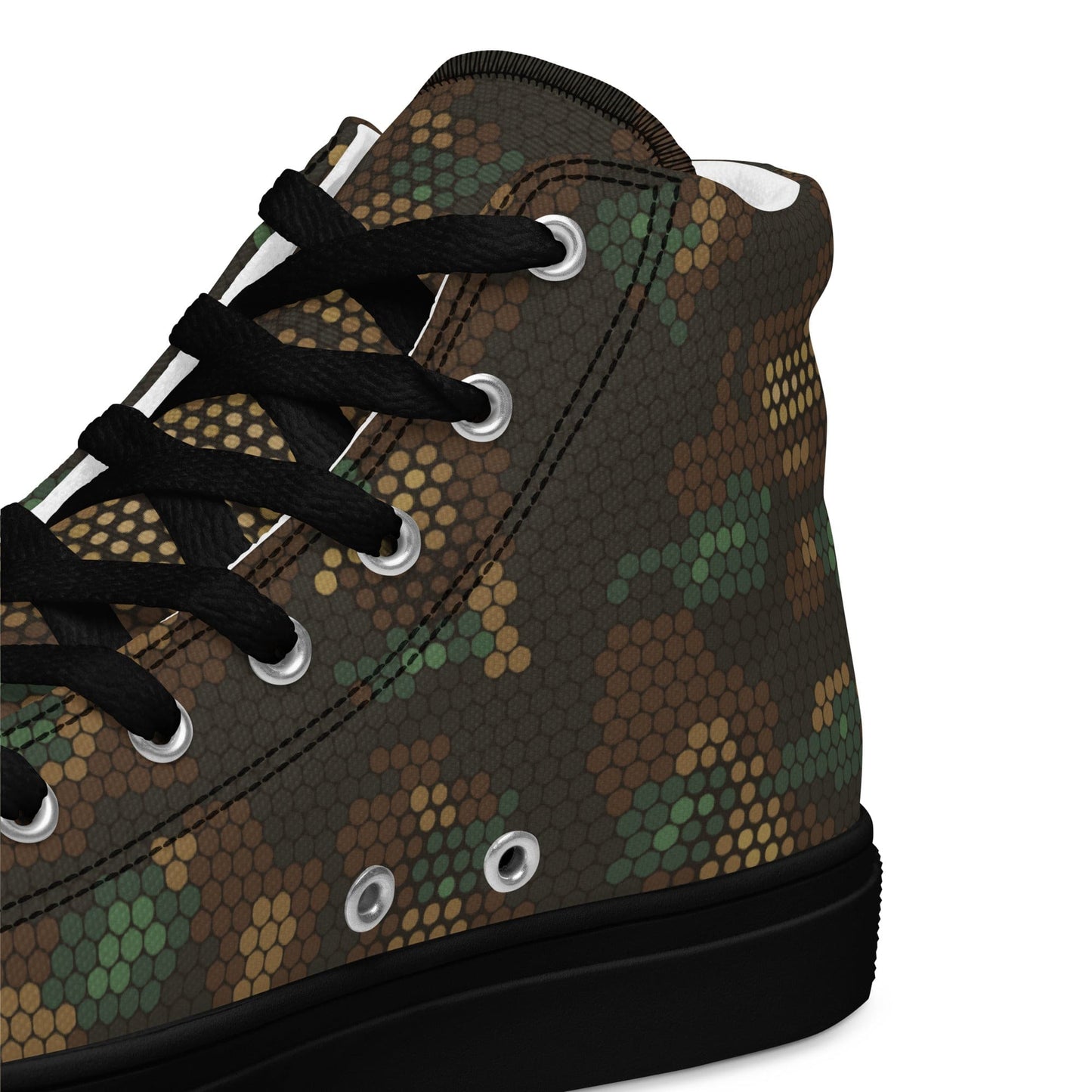 Multi-terrain Dot CAMO Men’s high top canvas shoes - Mens High Top Canvas Shoes