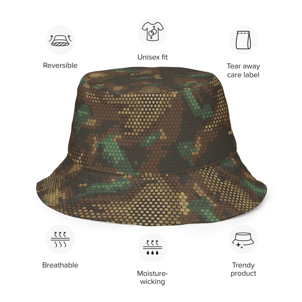 Multi-terrain Dot CAMO Reversible bucket hat