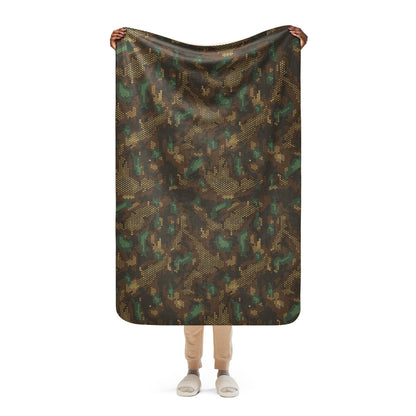 Multi-terrain Dot CAMO Sherpa blanket - 37″×57″ - Blanket