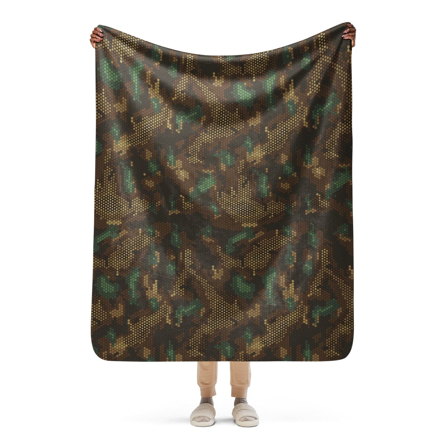 Multi-terrain Dot CAMO Sherpa blanket - 50″×60″ - Blanket