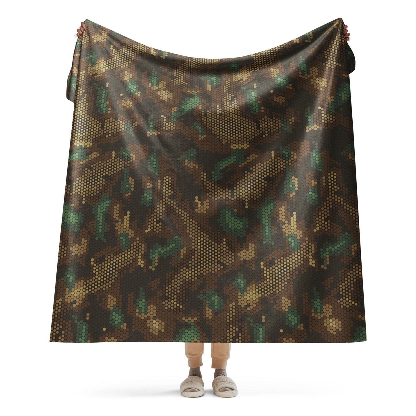 Multi-terrain Dot CAMO Sherpa blanket - 60″×80″ - Blanket