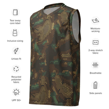 Multi-terrain Dot CAMO unisex basketball jersey - Unisex Basketball Jersey